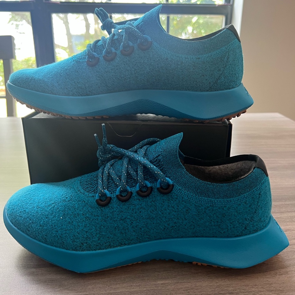 Allbirds Mens Wool Dasher2 Mizzle- Thrive Teal- Size 11.5 NEW IN BOX